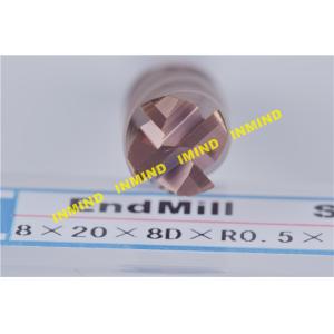 Corner Radius end mill 8mm R1.5 upto HRC65 2 4 Flute high hardness end mill bits
