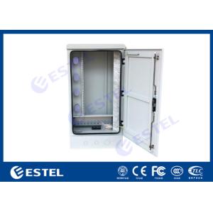 Quality IP65 Outdoor Communication Cabinets , Optical Fiber Cabinet 19&quot; 20U With Cable Organizer for sale