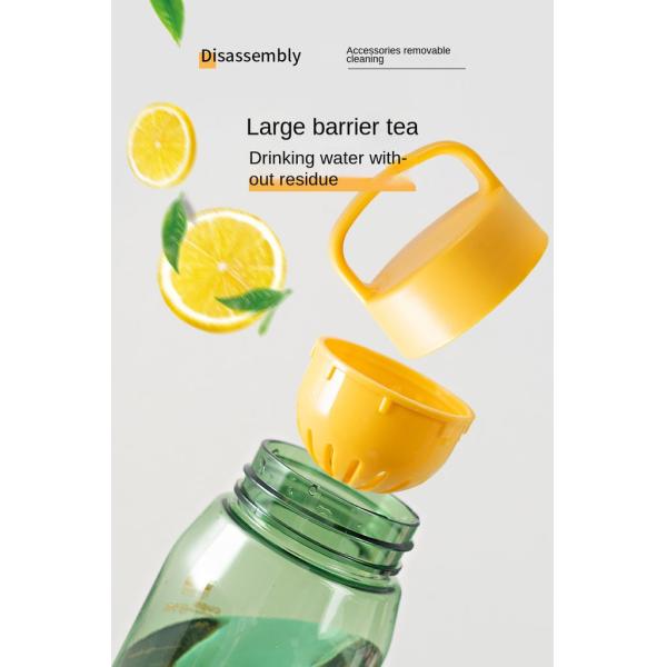 50oz 700ml Water Bottle Plastic Flower Tea Personalized Plastic Water Bottles In Bulk With Printing Logo For Sports Offices Homes