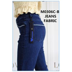 58 59" Width 9.8oz 99 Cotton 1 Elastane Indigo Dyed Denim Fabric Yarn