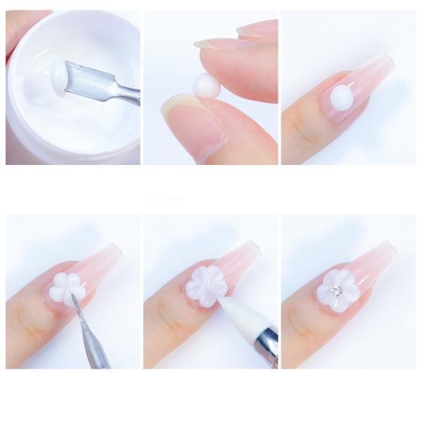 Private Label Quick Building Gel for Nail Extension White Clear UV Gel Acrylic Extension Solid Builder