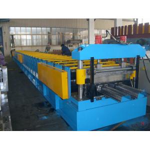 China Hydraulic Cutting Floor Deck Roll Forming Machine 4KW Galvanized Steel PLC Control on sale