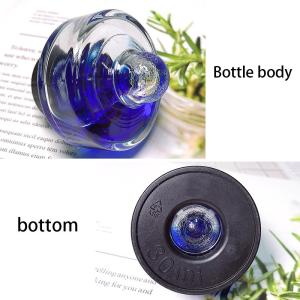 Office Round Clear Blank 30ml Glass Ink Bottle With Cap