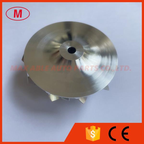 TD04H 19T 46.02/58.00mm 11+0 blades Small Nose, Slim Hub Turbocharger milling/aluminum 2618/billet compressor wheel