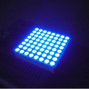 Yellow 3mm 8x8 Dot Matrix Led Display With White Dots Black Surface
