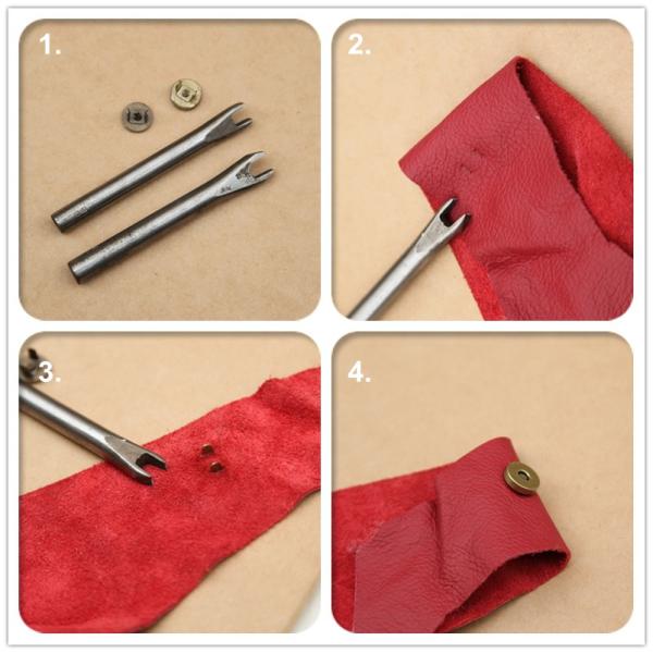 2020 metal double face rivet magnet button