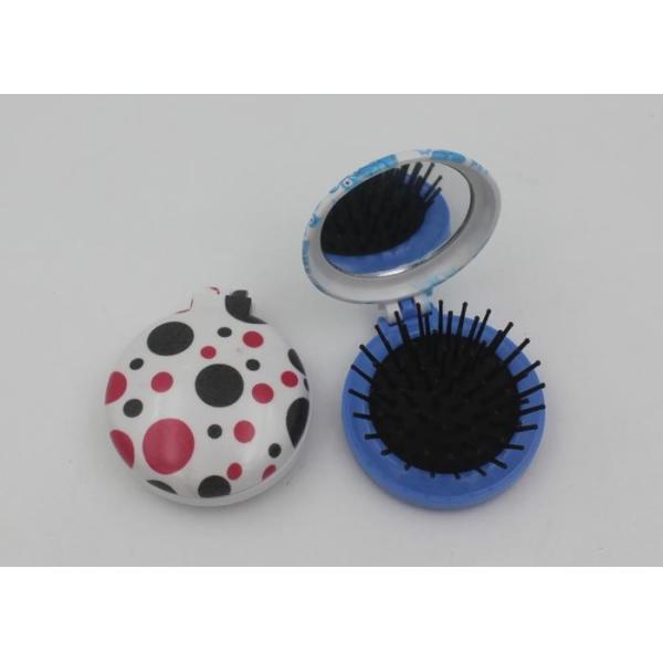 Buy Elegant Travel Hanging Collapsible Hair Brush / Compact Mirror Brush at wholesale prices