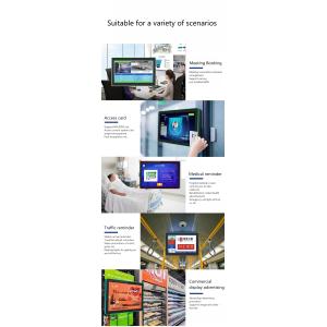 8 inch wall mount business Touch screen POE NFC android tablet pc with LED light