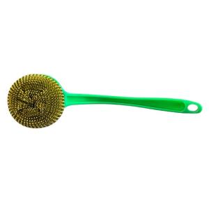 Stainless Steel Cleaning Brush with Ergonomic Handle