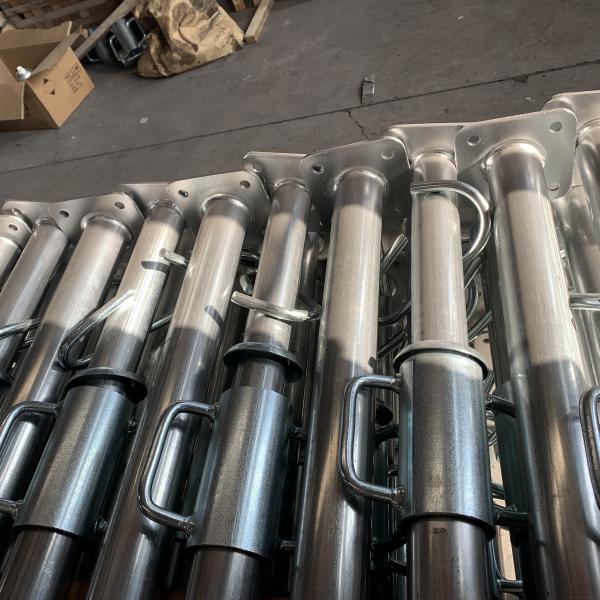 Construction Steel Prop with Silver Coated Surface Treatment adjustable telescopic prop