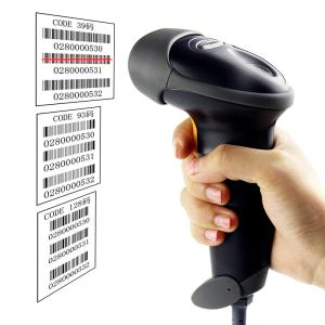 Quality Automatic Wired Handheld Barcode Scanner Reader Dimension 150mm * 50mm * 65mm for sale