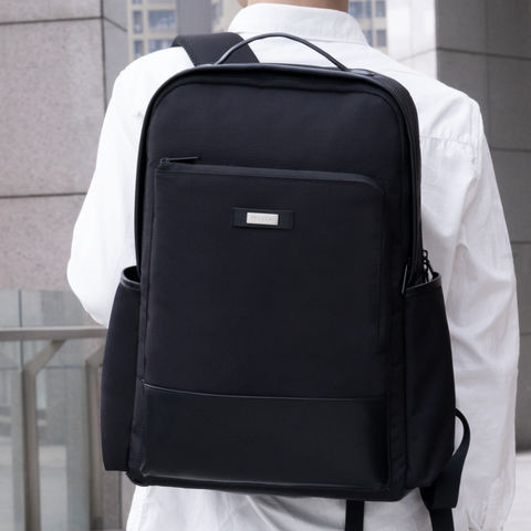 Buy RPET Waterproof Black Business Bag 15.6" RPET Laptop Backpack at wholesale prices