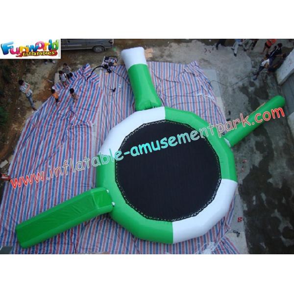 Buy Inflatable water trampoline combo toys with durable 0.9MM PVC tarpaulin material for Kids at wholesale prices