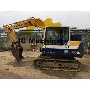 Original Komatsu PC 60 Excavator / Used Komatsu Diggers With 0.3m³ Bucket Size