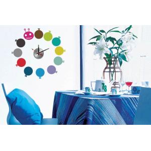 2012 Fashion Design Flower Vinyl Wall Decoration Sticker Clock 10A006