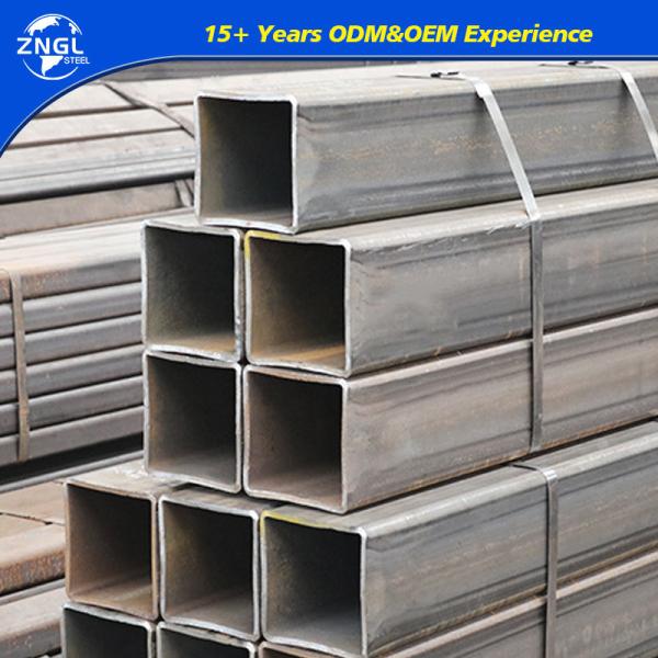 Buy Round Section Shape Q235 Black Annealed Square Steel Tube Pipe 75mm 80mm for Building at wholesale prices