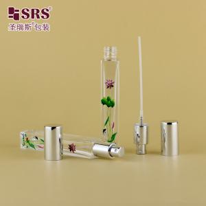 GSB2-10ML Square Luxury High End Thick Bottom Clear Transparent Glass Bottle