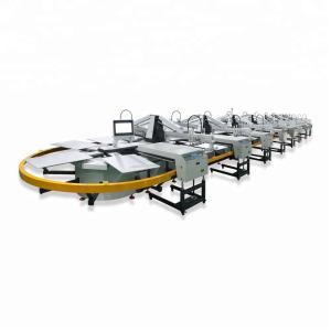 Automatic T-shirt Screen Printing Oval Machine