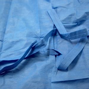 Sterile Disposable Surgical Gown With Rib Cuff