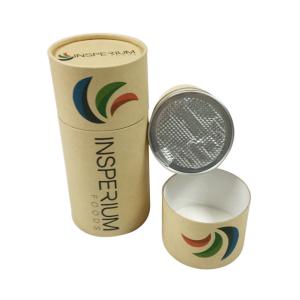 Airtight Cardboard Tube Containers , CMYK Custom Printed Paper Tubes 157gsm