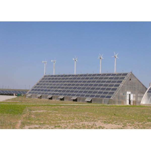 No Vibration Home Wind Turbine System With Solar Panel Hybrid System Use Battery