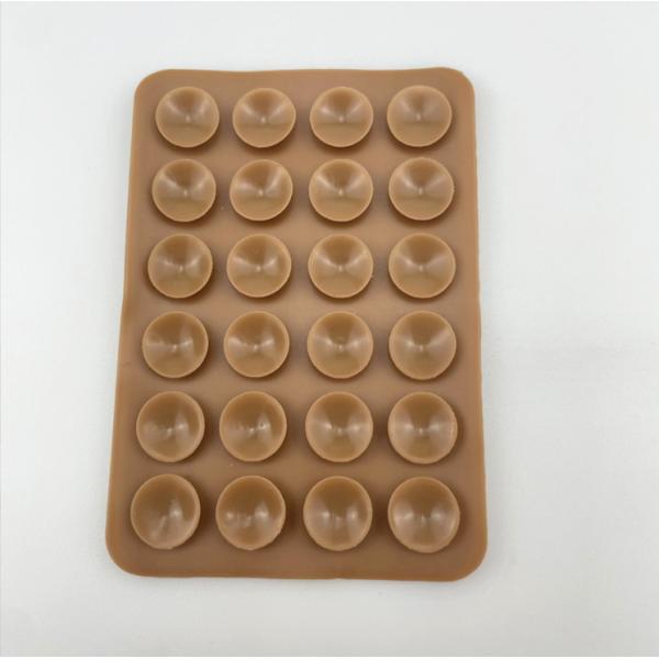 Silicone 24 Anti Slip Silicone Custom Adhesive Suction Cup Pads for Cell Phone Holder