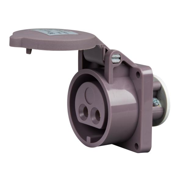 Buy 2 Pin Low Voltage Electrical Plugs And Sockets , 16A Industrial Power Socket Outlet at wholesale prices