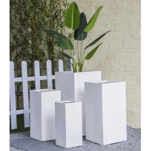 Powder Coated Finishing Fiber Clay Planters For Gardening Needs