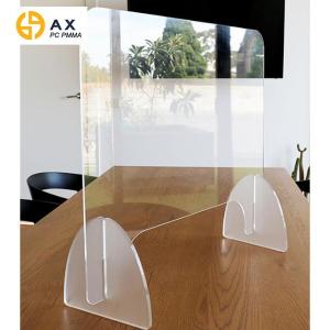 Quality Transparent 20mm Polystyrene Desk Sneeze Guards for sale
