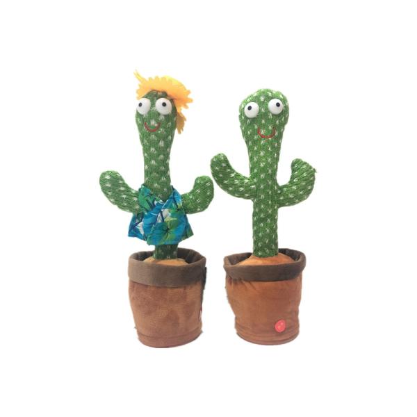 Buy Plush Recording Repeating Singing Dancing Cactus 33cm at wholesale prices