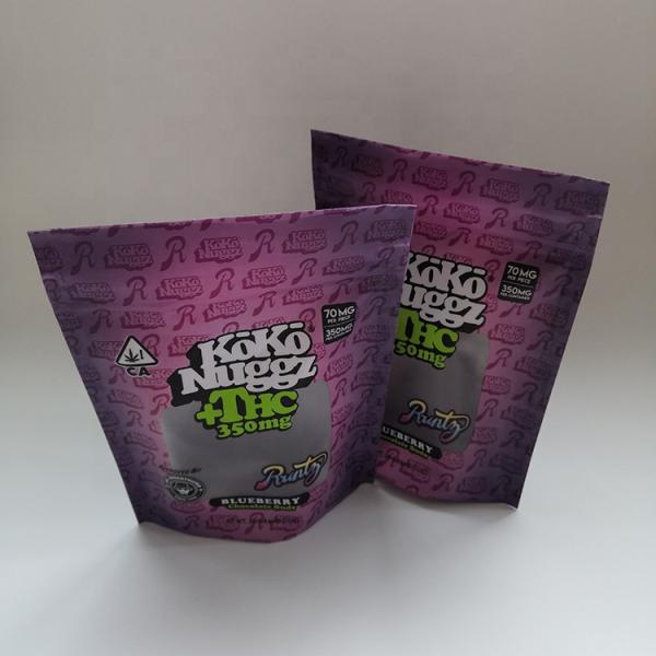 Customized Size MOPP CBD Herbal Incense Packaging Bag