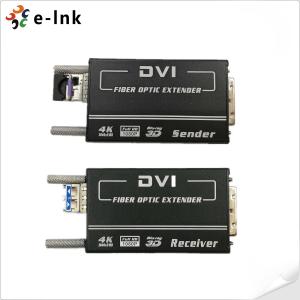 Mini 4KX2K DVI Fiber Transceiver MM 300M Auto EDID