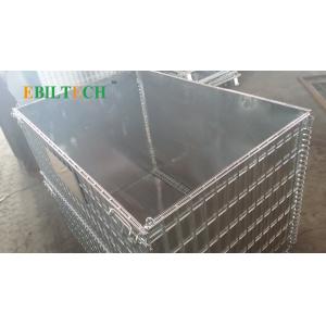 Collapsible Pallet Rack Wire Decking , Wire Mesh Cage Improve Warehouse
