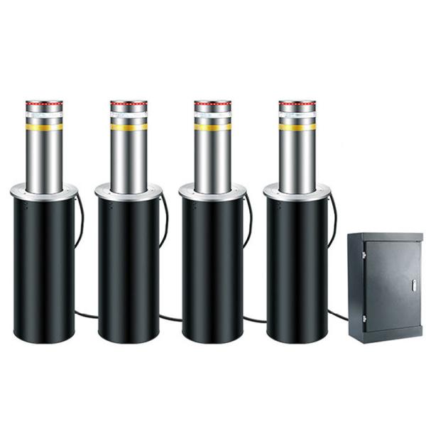 Buy Parking Retractable Traffic Bollards Automatic Rising Hydraulic Retractable Automatic Bollards at wholesale prices