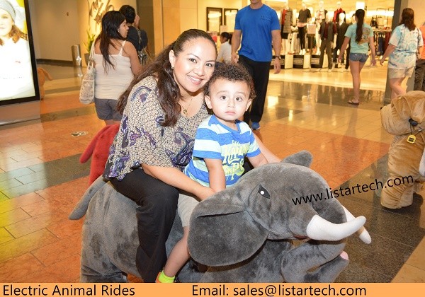 Kid and Adult Electric Animal Battery Toy Motorized Plush Riding Animals Animal