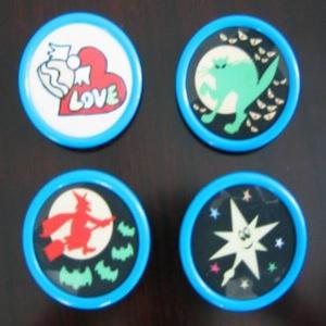 customized light up el logo// el sticker/ el badge