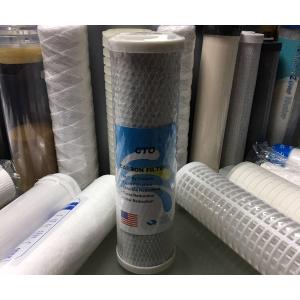 China 10 1 Micron Drinking Water Filter Cartridges with CTO Activated Carbon / Coconut Carbon Block on sale