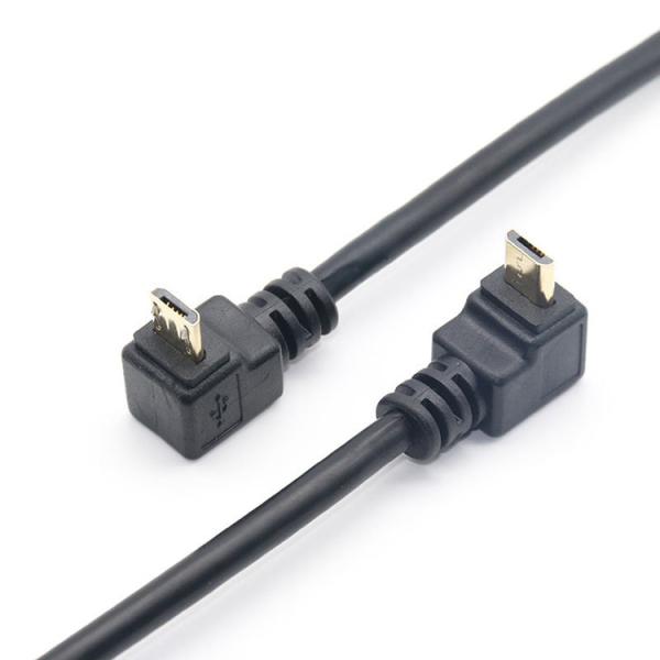 Buy 90 Degree Up Angle to Up Angle Data Charging Micro USB Cable at wholesale prices