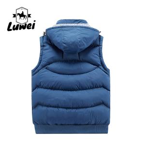 China Custom Utility Warm Thick Waistcoat Utility Cotton Stand Collar Zipper