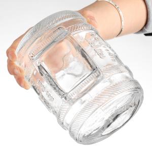 1000ml Borosilicate Glass Hand Mouth Blown Glass Barrel for Vodka Featuring