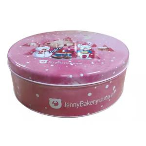 Waterproof Food Grade round cookie tins Biscuit Tin Box Packaging