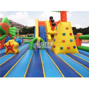 Outdoor Inflatable Playground Castle Bouncer Climb And Slide Combo