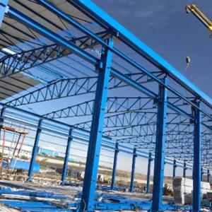 Light Weight Modular Prefabricated Metal Industrial Warehouse Construction Wind