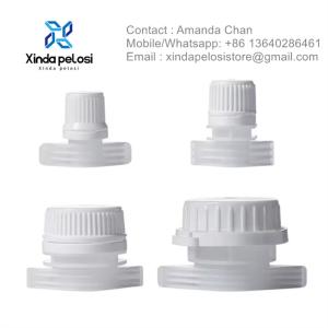 Custom Size Good Quality Spout Pouch Packaging PE Plastic Spout With Cap For