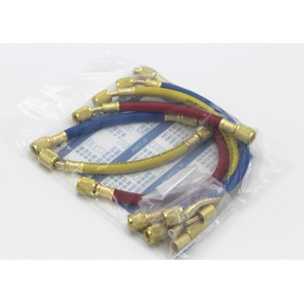 Flexible Brass Refrigerant Charging Hose Refregirator Fittings Parts Smooth Surface