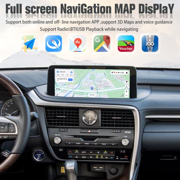 Viknav Car Radio For LEXUS RX (2020-2021)12.3 inch Auto Vertical Screen Wireless Carplay GPS Navigation Multimedia