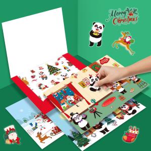 Panda Juniors PJ013 Kids Christmas Vinyl Stickers Printing Recycled Custom