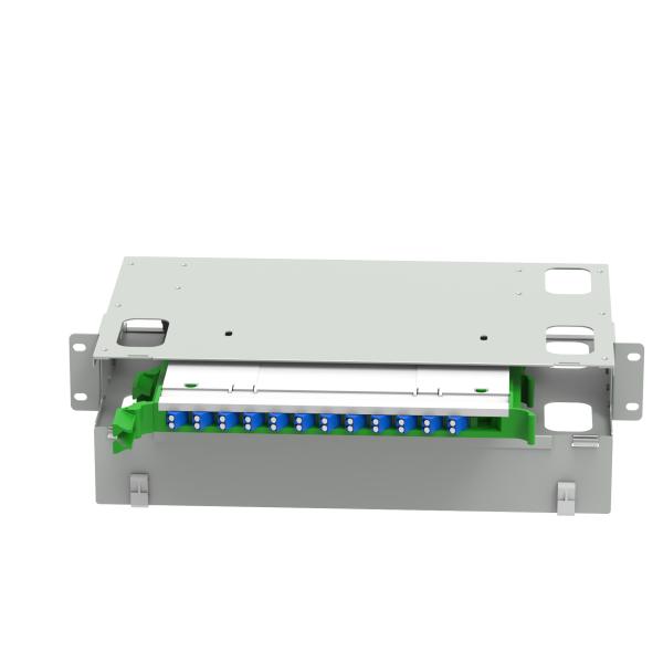 Indoor Application LC Type 24 Ports Optical Fiber Distribution Patchpanel for Data Centers