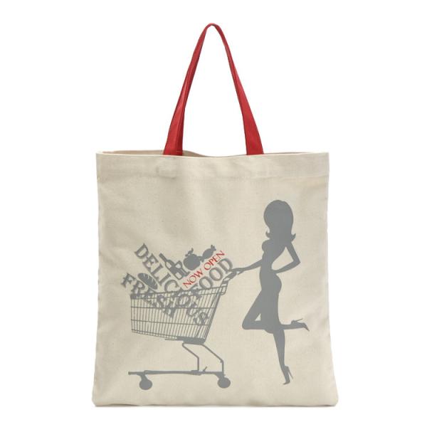 Buy Supermarket ODM 6oz Blank 33x40cm Cotton Recycle Bag at wholesale prices