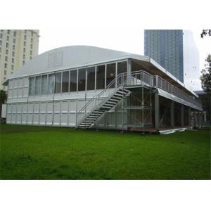 Western Style Aluminium Frame Tents Solid Wall Tents Fabric Roof Red